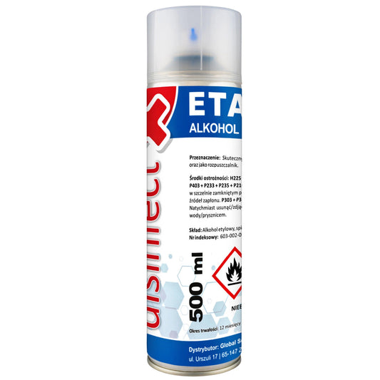 Σπρέι Καθαρισμού Αιθυλικής Αλκοόλης OEM, 500ml