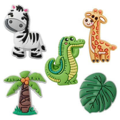 3D OEM Jungle Sticker for Phone / Tablet Case, Set of 5 pieces, Multicolor