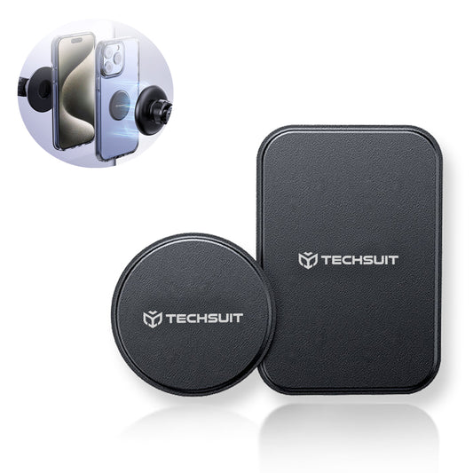 Sticker Μεταλλικό Techsuit MP02 2in1, Μαύρο