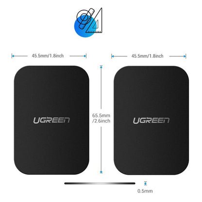 Αυτοκόλλητο Μεταλλικό UGREEN LP123 (50869), Σετ 2 τεμαχίων, Μαύρο