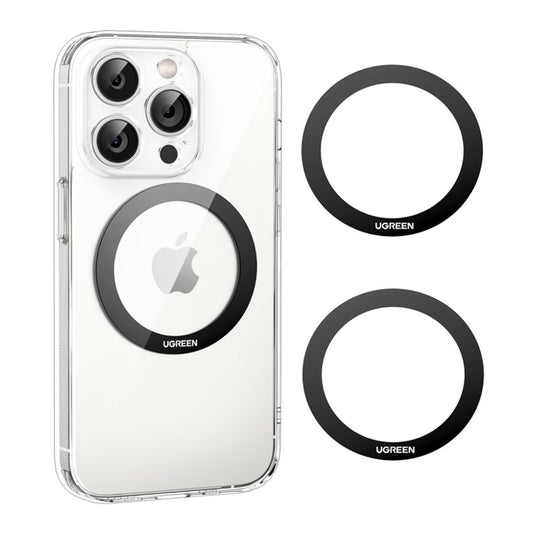 UGREEN LP428 Metallic Sticker (25766), Set of 2 pieces, Black