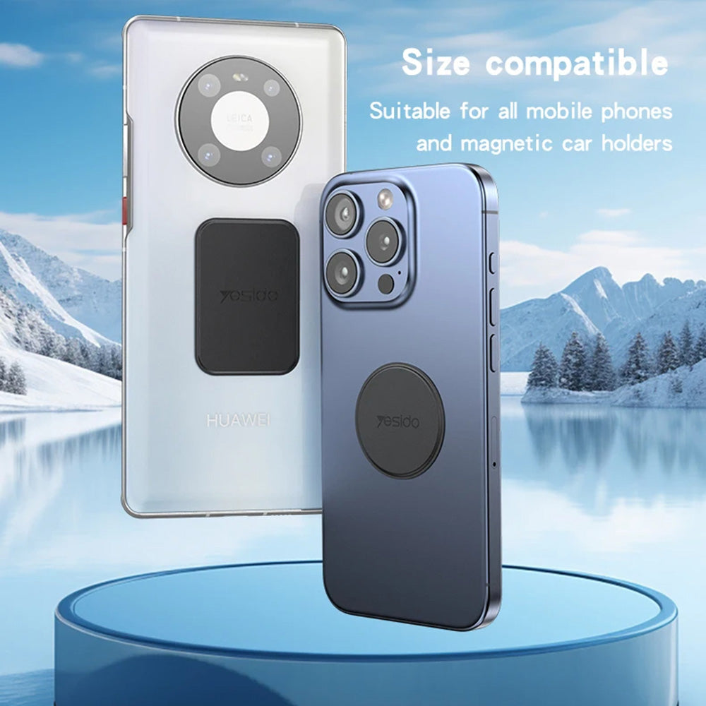 Αυτοκόλλητο Μεταλλικό Yesido C207 2σε1, Μαύρο