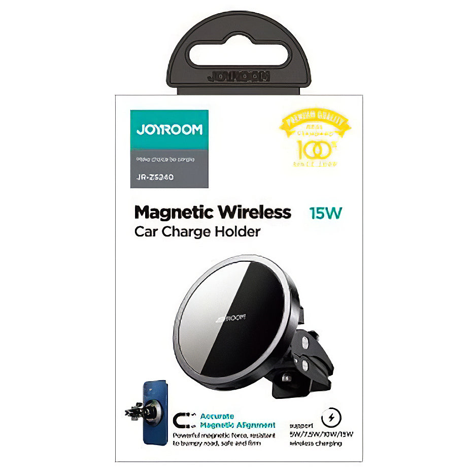 Ασύρματος Φορτιστής Αυτοκινήτου Joyroom JR-ZS240 Air Vent, 15W, 1.67A, Μαύρο
