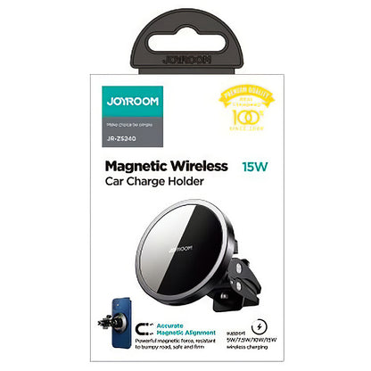 Ασύρματος Φορτιστής Αυτοκινήτου Joyroom JR-ZS240 Air Vent, 15W, 1.67A, Μαύρο