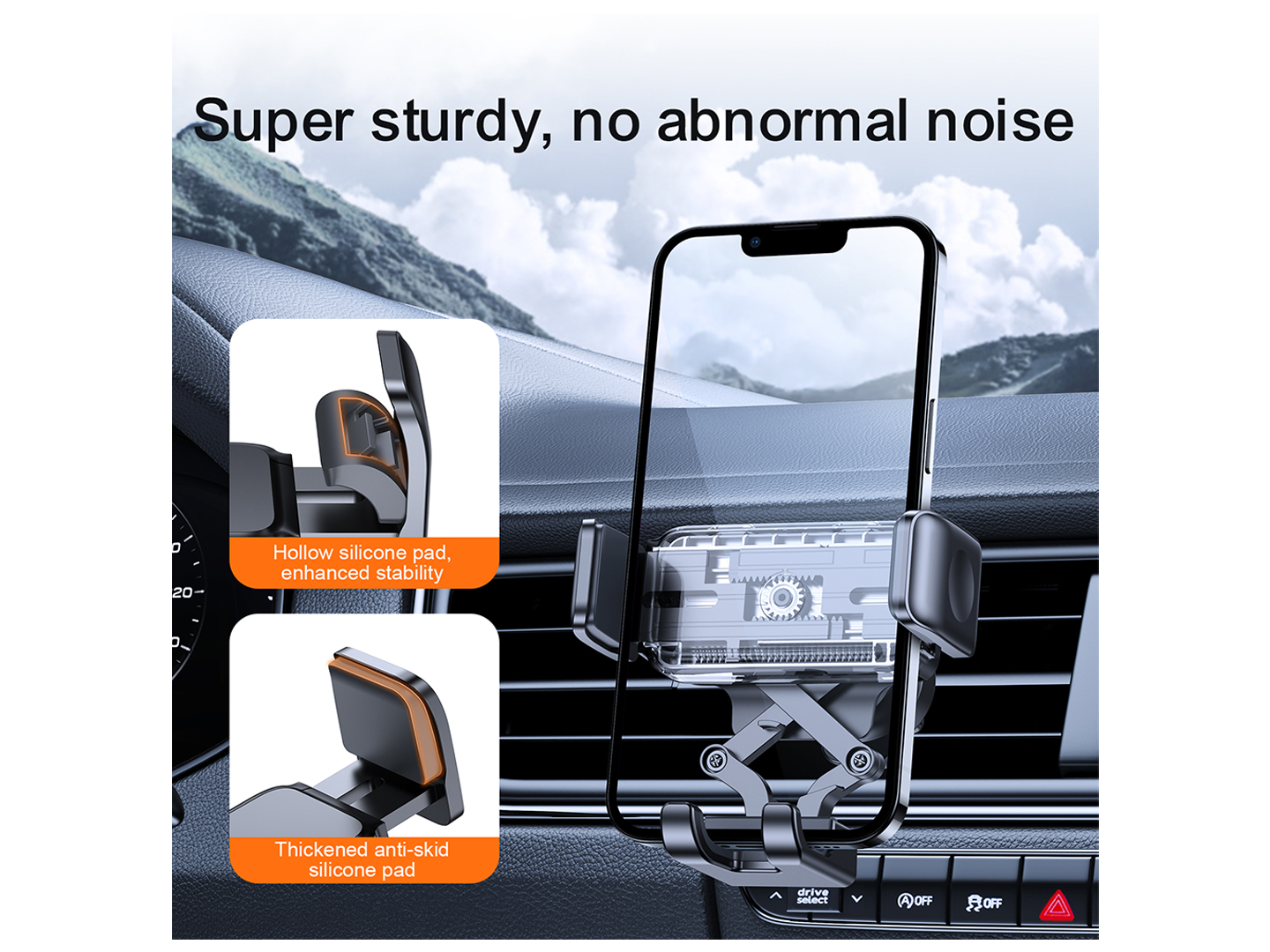 Joyroom JR-ZS283 Car Holder Vent, 4.7inch - 6.7inch, Black