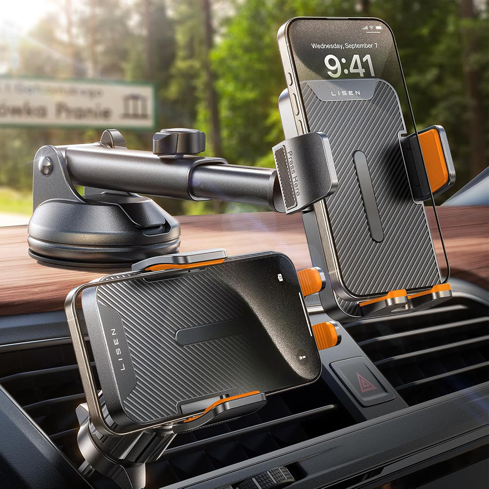 Lisen 2E781 Car Holder, Universal, Black YL0424040008