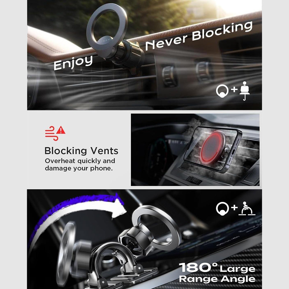 Μαγνητική Βάση Αυτοκινήτου Lisen, Παγκόσμια, Μαύρη YL0223110033