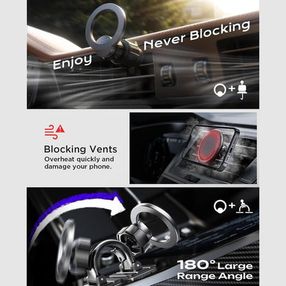 Μαγνητική Βάση Αυτοκινήτου Lisen, Παγκόσμια, Μαύρη YL0223110033