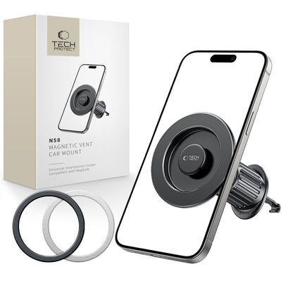 Μαγνητική Βάση Αυτοκινήτου Tech-Protect N58 Vent, Παγκόσμια, Μαύρη