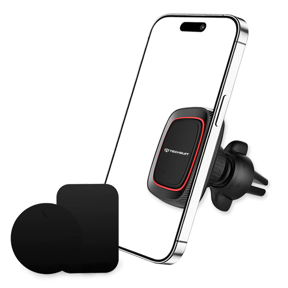 Μαγνητική Βάση Αυτοκινήτου Techsuit S4, Παγκόσμια, Μαύρο Κόκκινο
