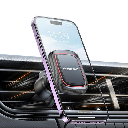 Μαγνητική Βάση Αυτοκινήτου Techsuit S4, Παγκόσμια, Μαύρο Κόκκινο