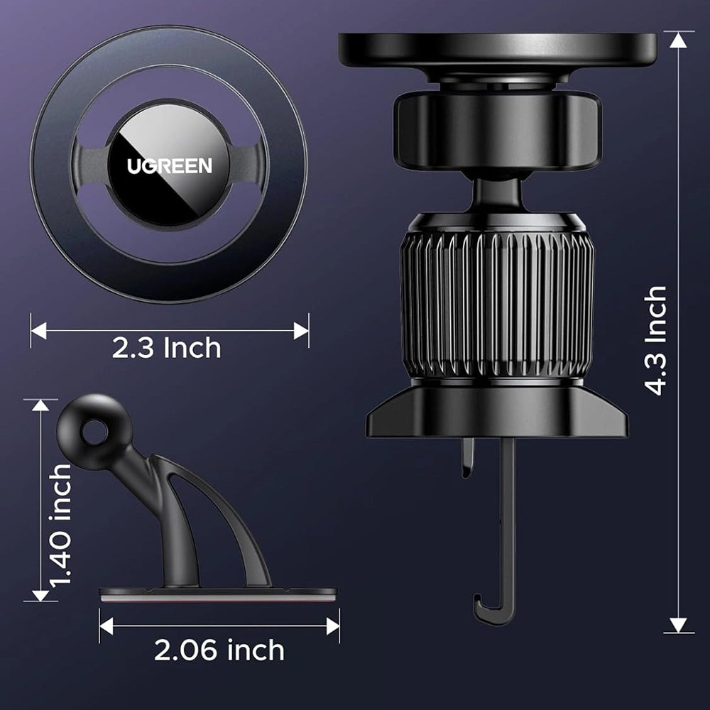 Μαγνητική Βάση Αυτοκινήτου UGREEN LP986 (85397), Παγκόσμια, Μαύρη