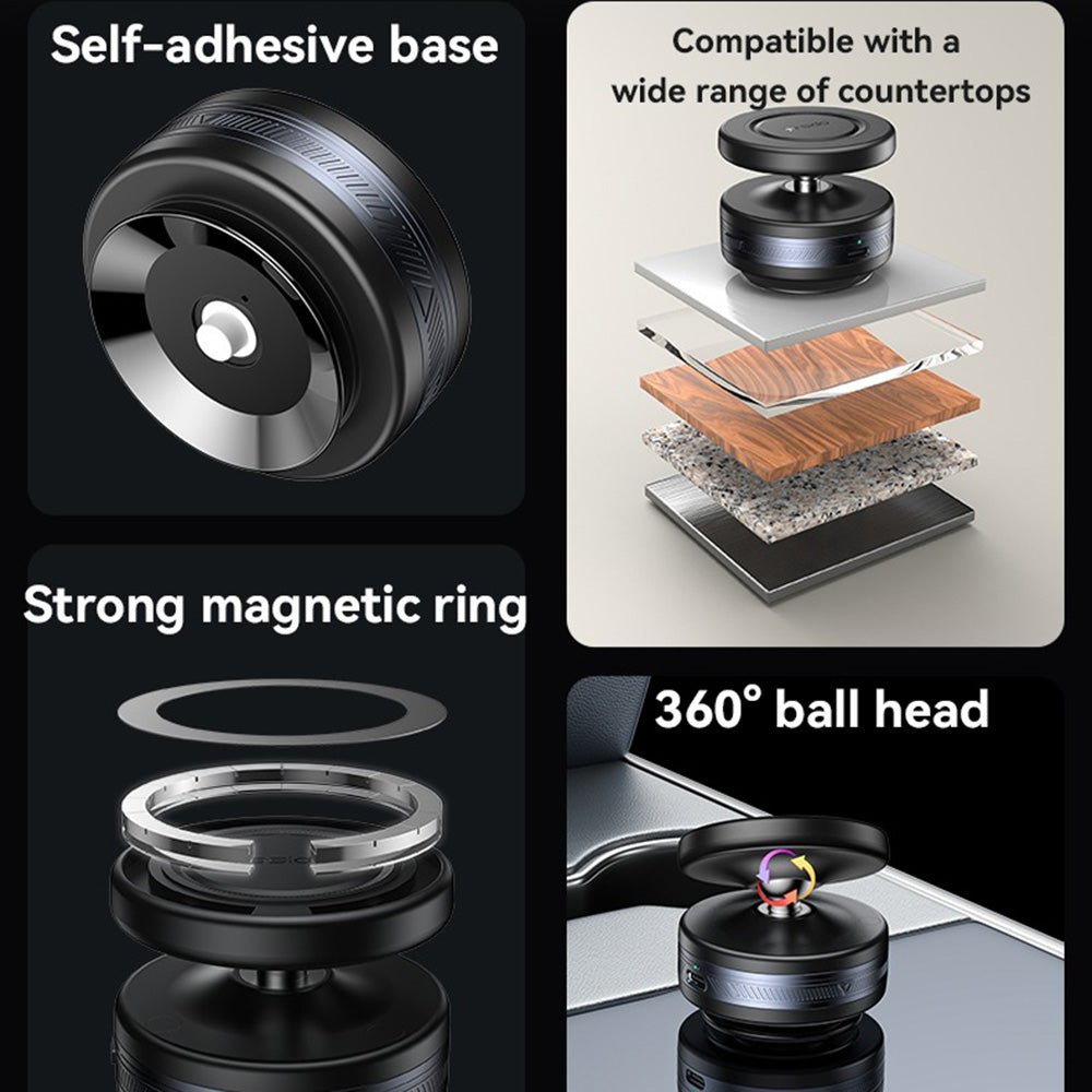 Yesido C224 Universal Magnetic Car Holder, Black