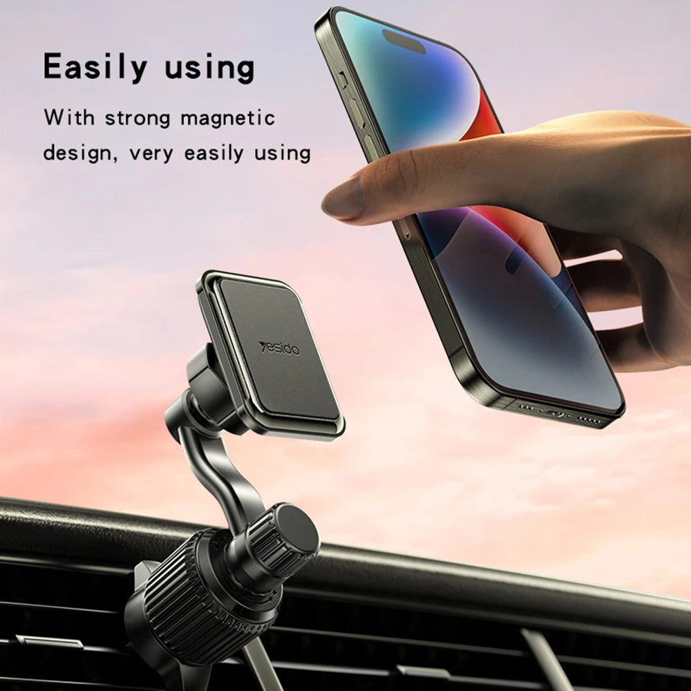 Μαγνητική Βάση Αυτοκινήτου Yesido C244, Παγκόσμια, Μαύρη
