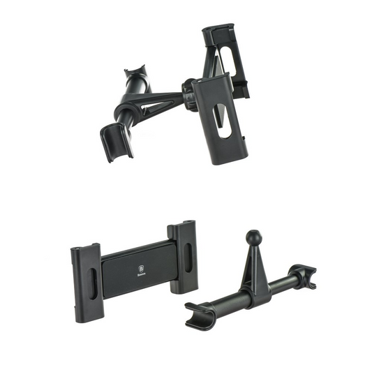 Baseus BackSeat Headrest Car Mount for Phone / Tablet, 4.7inch - 12.9inch, Black, Resealed SUHZ-01