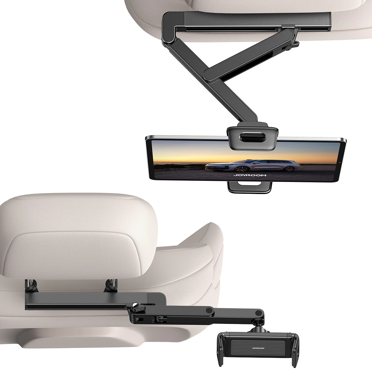 Joyroom JR-ZS433 Car Headrest Mount for Phone / Tablet, 4.7inch - 13inch, Black