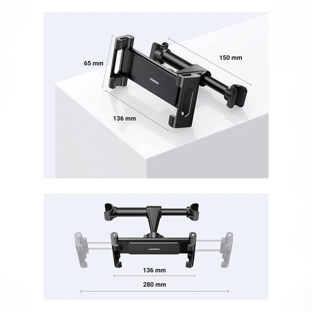 Βάση Αυτοκινήτου Κεφαλής UGREEN LP160 (60108), 4.7inch - 12.9inch, Μαύρο