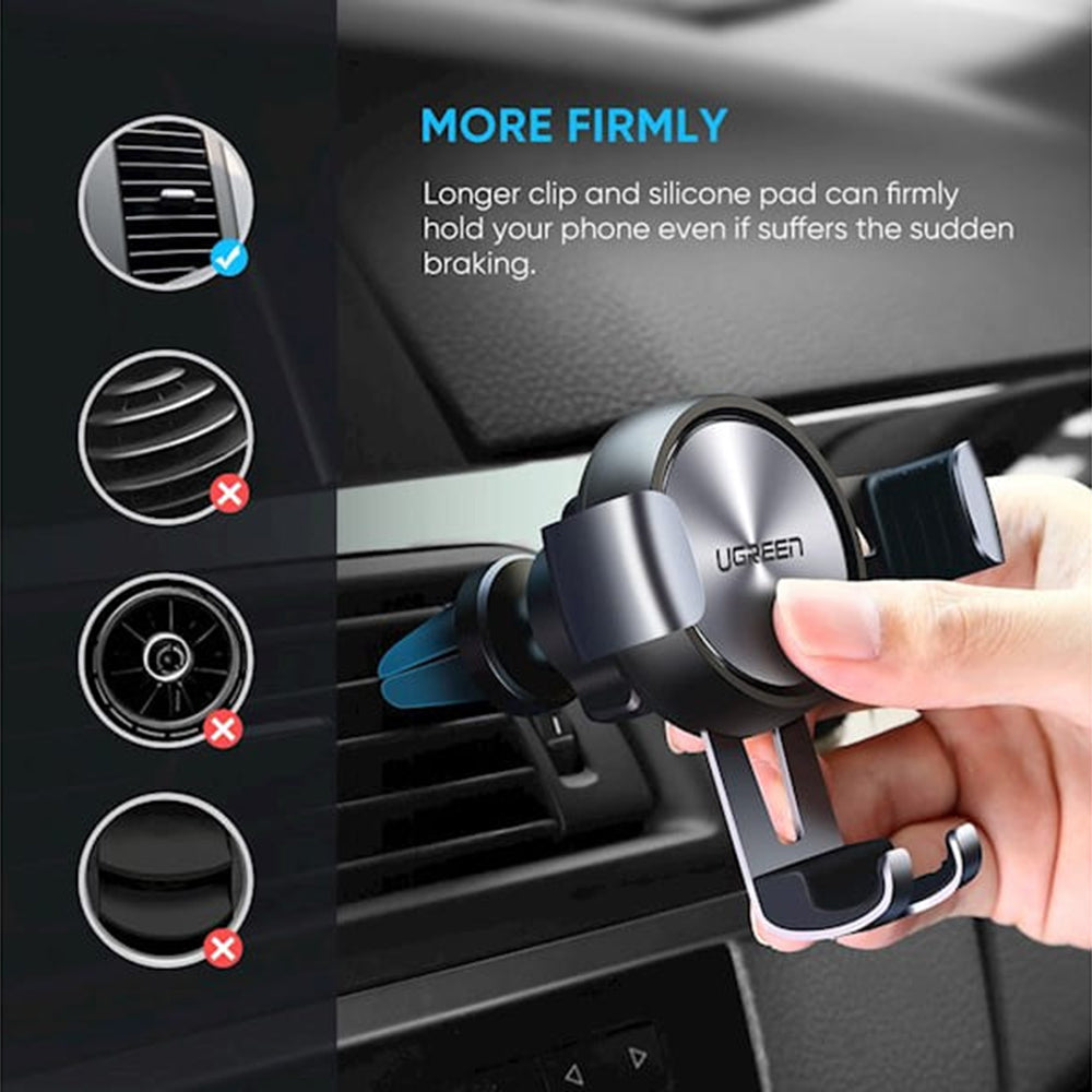 Βάση Αυτοκινήτου UGREEN LP130 (50564), Παγκόσμια, Γκρι