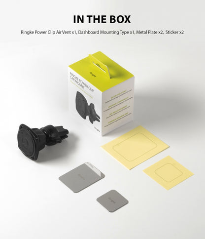 Βάση Αυτοκινήτου Μαγνητική Ringke Power Clip, Universal, Μαύρο