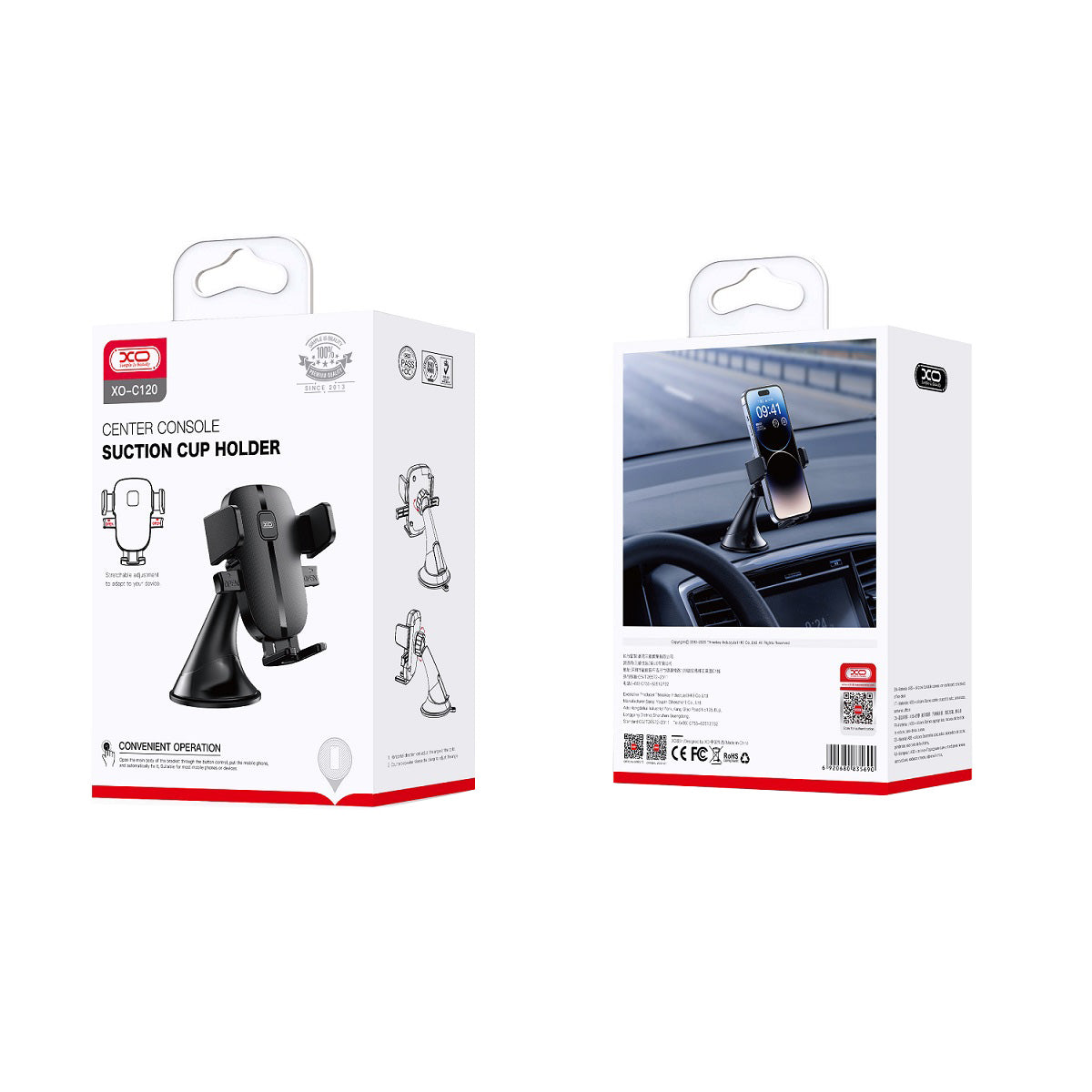 XO Design C120 Car Holder, Universal, Black