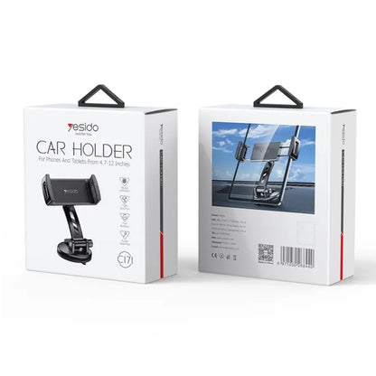 Βάση Αυτοκινήτου Yesido C171, 4.7inch - 12inch, Μαύρο