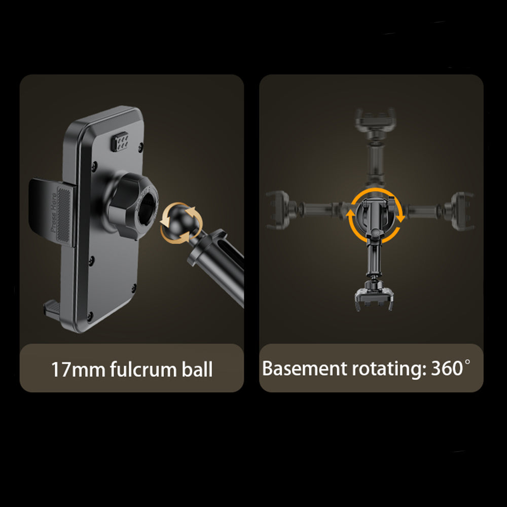 Yesido C173 Car Holder, 4.7inch - 7.2inch, Black