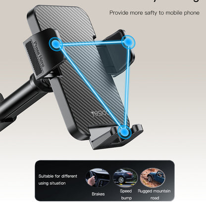 Yesido C173 Car Holder, 4.7inch - 7.2inch, Black