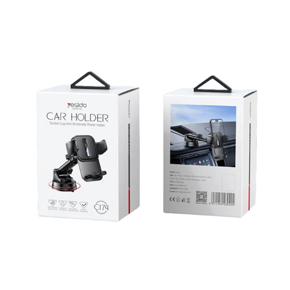 Yesido C174 Car Holder, 4inch - 6.7inch, Black