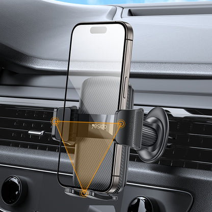 Βάση Αυτοκινήτου Yesido C251, 4.8inch - 7.2inch, Μαύρο