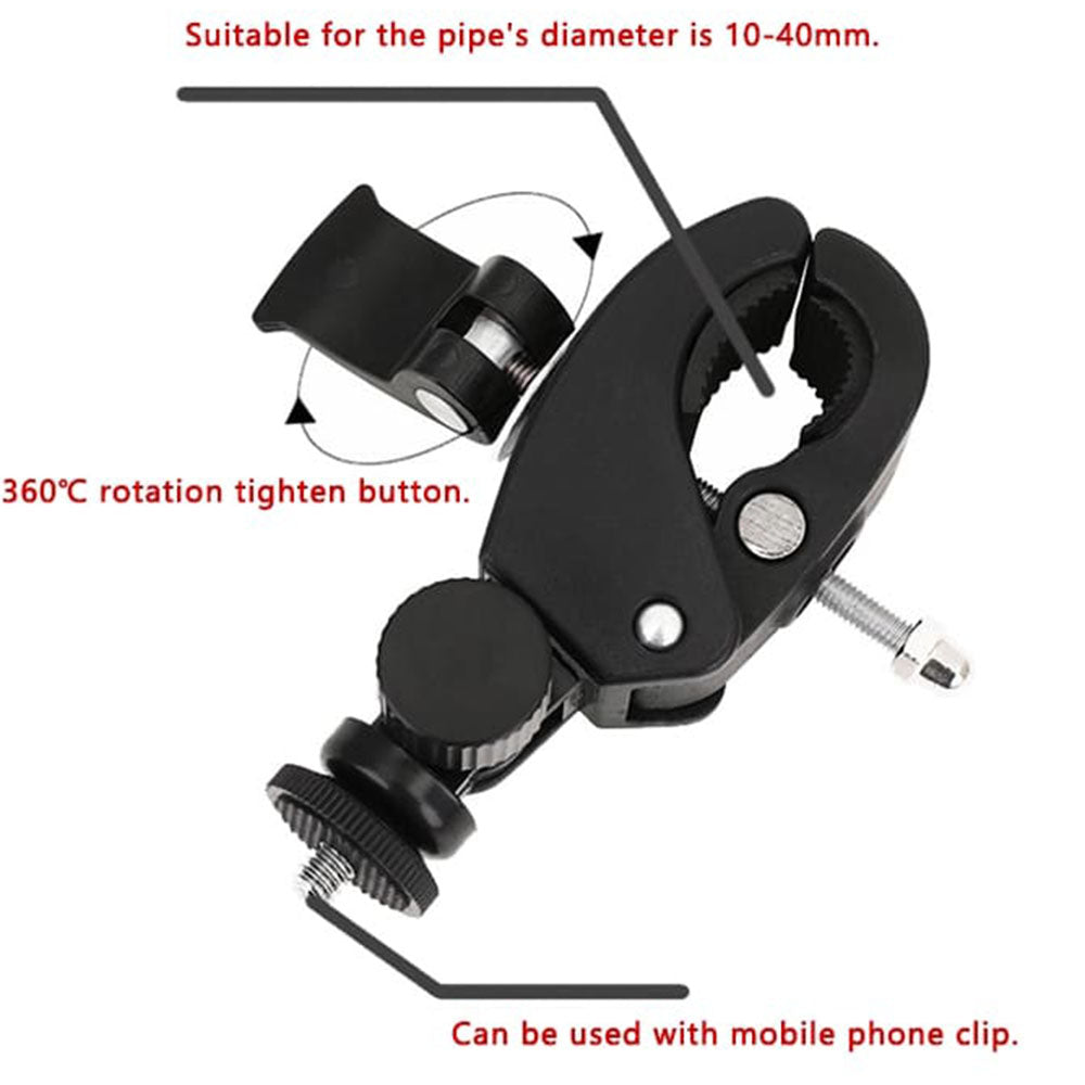 Βάση Ποδηλάτου Κάμερας Sport Techsuit CAL07 για GoPro, Μαύρο