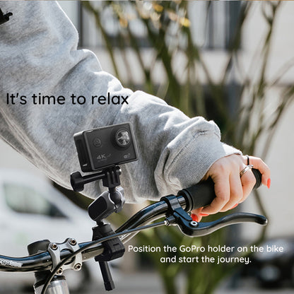 Βάση Ποδηλάτου Κάμερας Action Techsuit JX-008 για GoPro, Γκρι