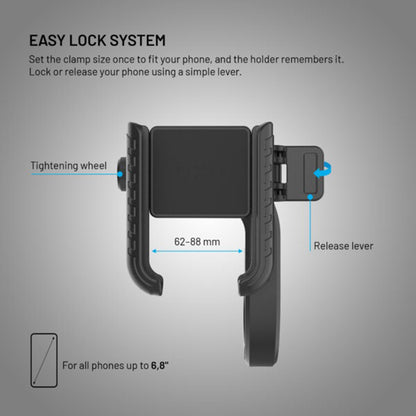 Βάση Ποδηλάτου Fixed Bikee Plus Vista, Παγκόσμια, Μαύρη