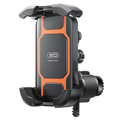 XO Design C201 Bicycle Motorcycle Mount, 4.5inch - 7inch, Black Orange