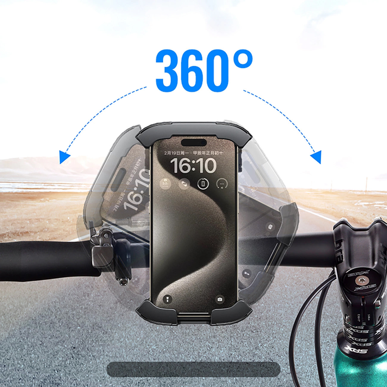 Βάση Ποδηλάτου UGREEN LP494, 4.7inch - 6.8inch, Μαύρο
