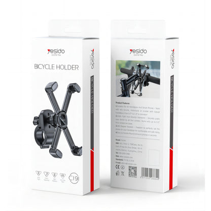 Βάση Ποδηλάτου Yesido C191, 4.5inch - 6.8inch, Μαύρο
