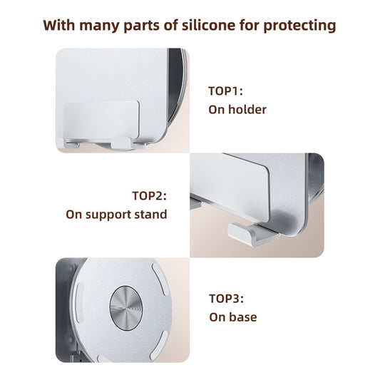 Βάση Γραφείου Yesido C293 για Τηλέφωνο / Ταμπλέτα, 4.5inch - 13inch, Ασημί