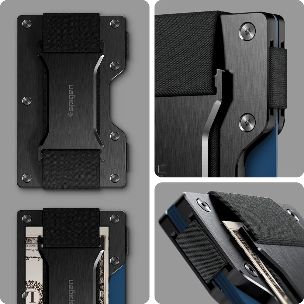 Θήκη με Προστασία RFID Spigen S για Πιστωτικές Κάρτες, Μαύρο AMP02898