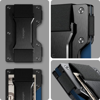 Θήκη με Προστασία RFID Spigen S για Πιστωτικές Κάρτες, Μαύρο AMP02898