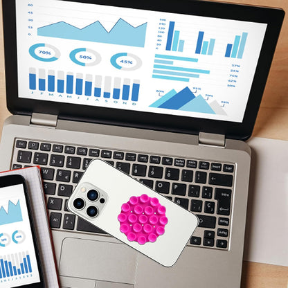 Βάση με Βεντούζες Techsuit SP-CUP, Ροζ