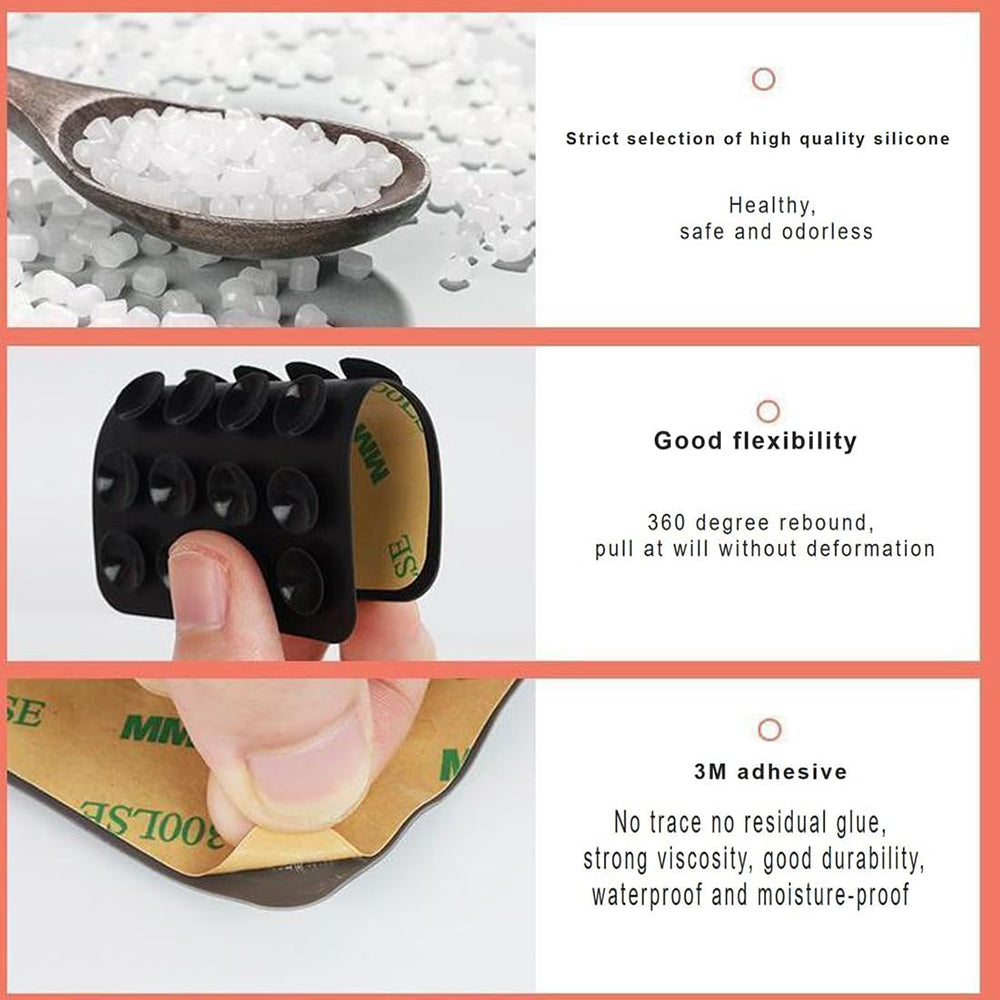 Βάση με Βεντούζες Techsuit SP-PAD, Μωβ