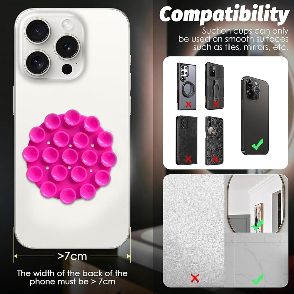 Βάση με Βεντούζες Techsuit SY-CUP, Κίτρινο