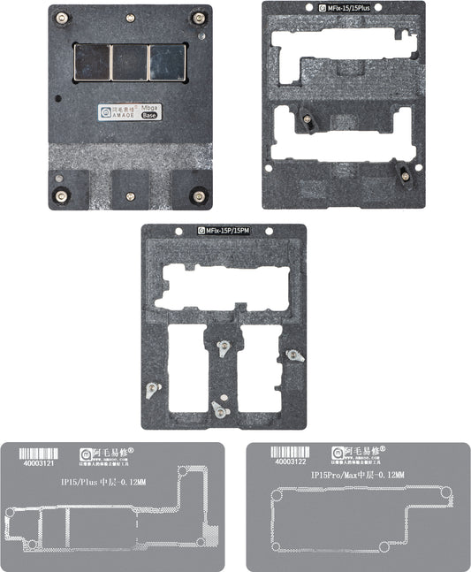 Εργαστηριακή Βάση Reballing Amaoe MFix-15 για τη Σειρά Apple iPhone 15