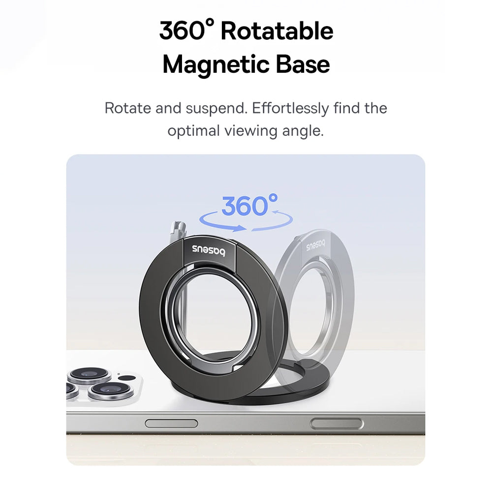 Βάση Δαχτυλιδιού Baseus MagPro 3, Παγκόσμια, Μαύρη Z0004803