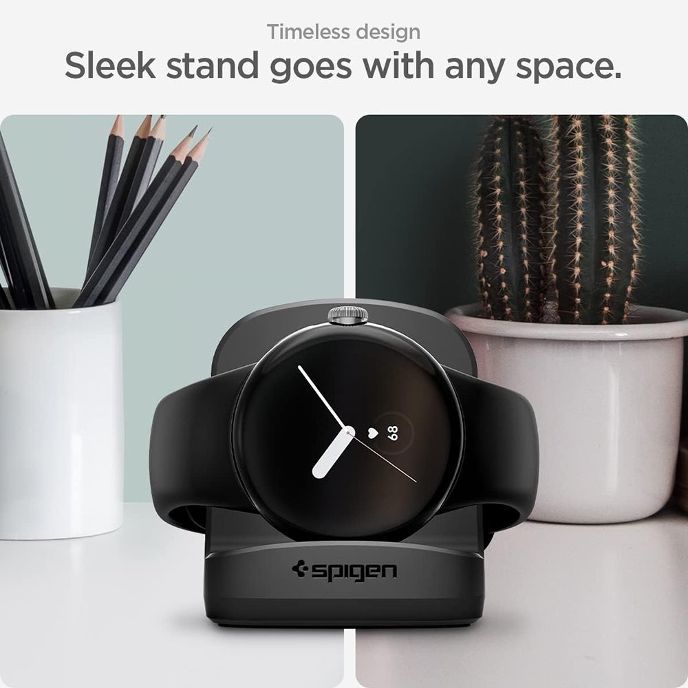 Spigen S354 Stand for Google Pixel Watch Wireless Charger, Black AMP05796