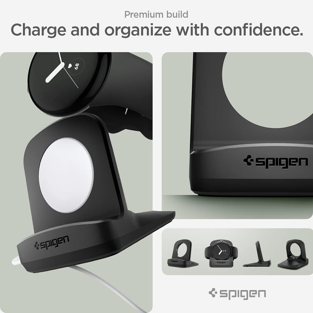 Spigen S354 Stand for Google Pixel Watch Wireless Charger, Black AMP05796