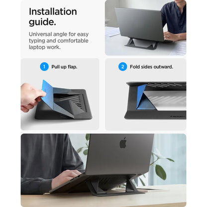 Βάση Spigen Slim Fold LD201-S6 για Laptop έως 14 ίντσες, Μαύρο AMP11115