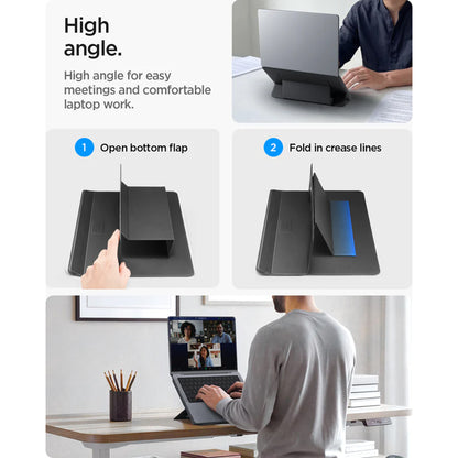 Βάση Spigen Slim Fold LD201-S7 για Laptop έως 14 ίντσες, Μαύρο AMP11116
