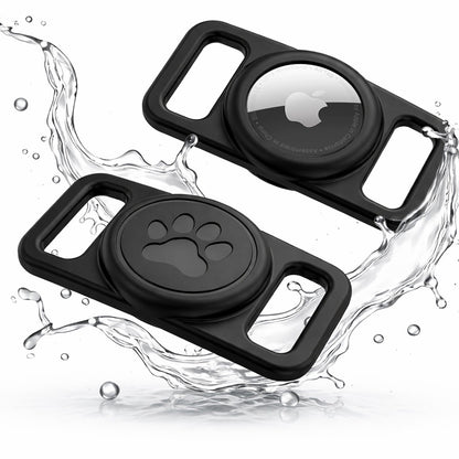 Βάση Techsuit BuddyGuard DG1 για Apple AirTag στο Περιλαίμιο Κατοικίδιου Ζώου, Μαύρο
