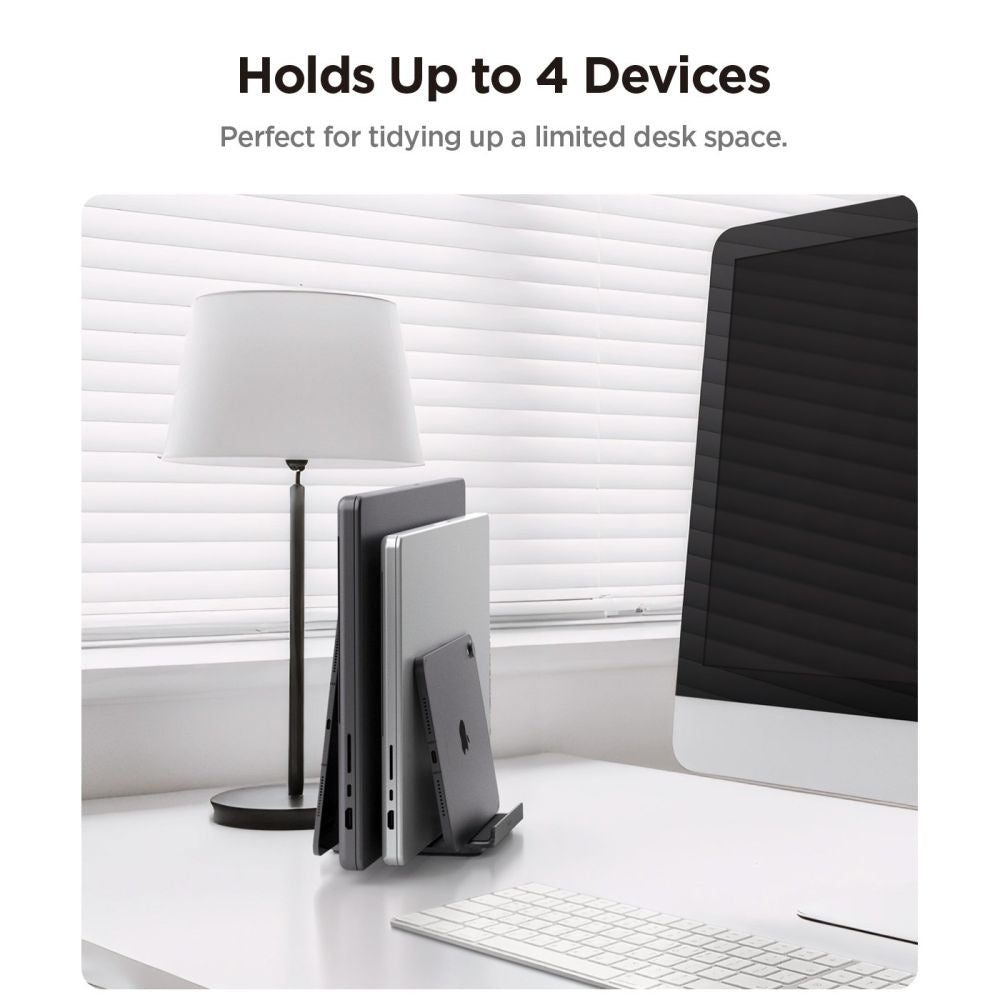 Κάθετη Βάση Spigen LD208S4 Two για Laptop με πάχος 14mm - 27mm, Γκρι