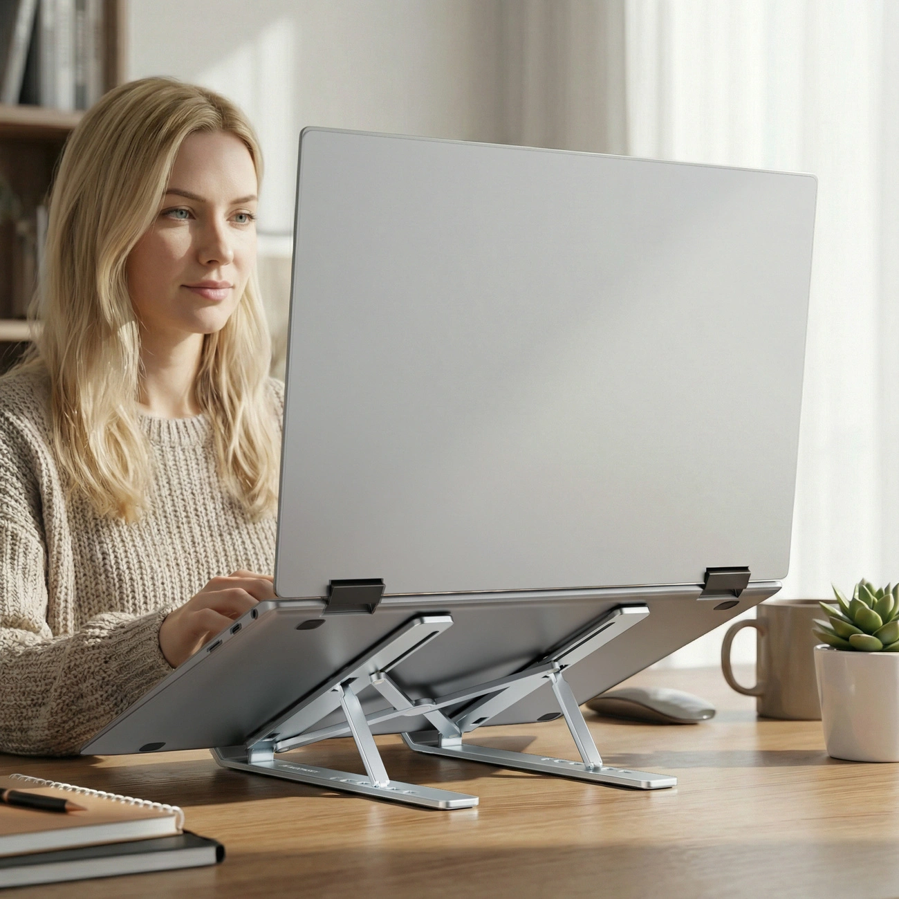 Βάση WZK WDCX-X8S για Laptop 10 ίντσες - 16 ίντσες, Ασημί